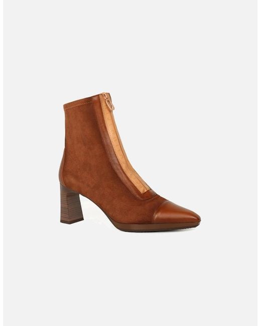 Hispanitas Brown Ankara Ankle Boots