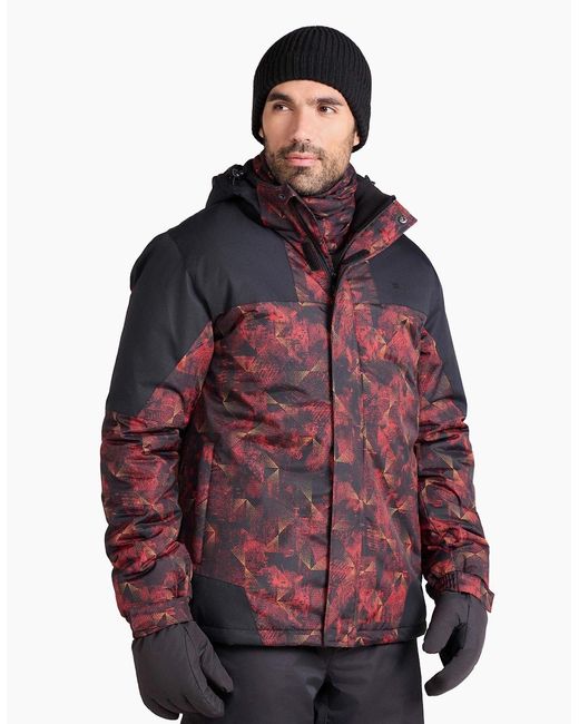 Mountain Warehouse Orange Shadow Ii Printed Ski Jacket for men