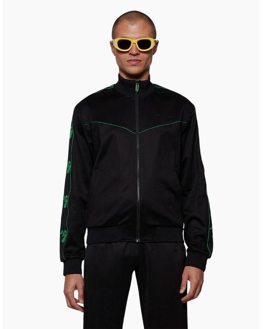 Off-White c/o Virgil Abloh Black Ow Face Band Slim Tracktop for men
