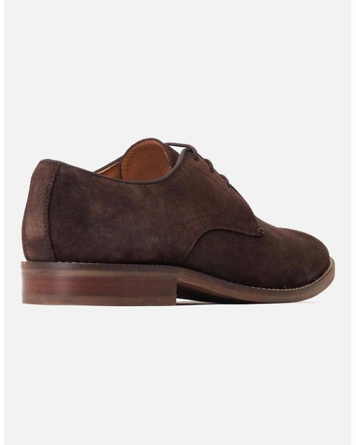 Base London Brown Bronte Derby Shoes for men