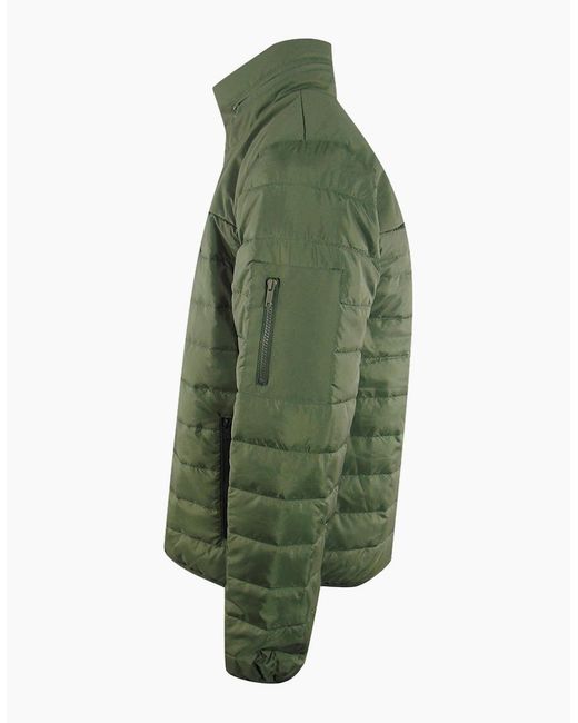 Iceberg Green Ice Plain Padded Jacket for men