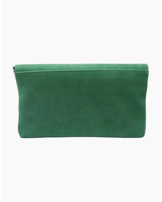 Lotus Green Rose Clutch Bag