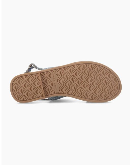 Hush Puppies Blue Helene Wide Fit Sandals