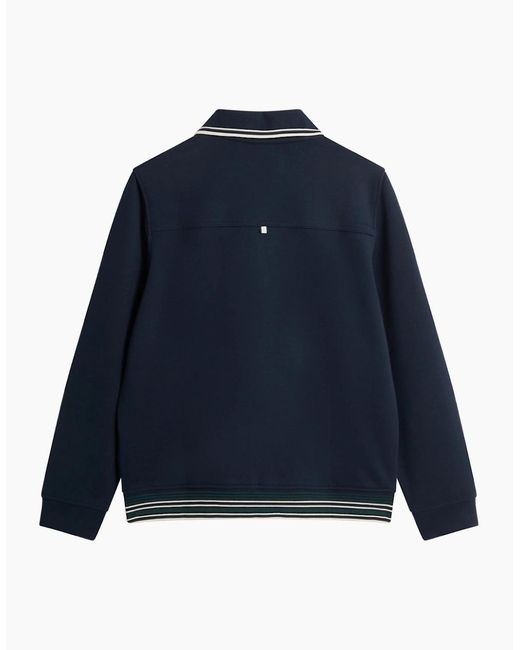Ted Baker Blue Mall Concealed Placket Jacket for men