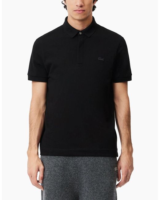 Lacoste Black Ph5522 Paris Stretch Pique Polo for men