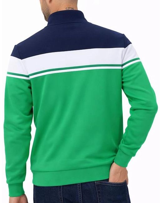 Sergio Tacchini Green Damarindo Track Top Jacket Maritime//Fern for men