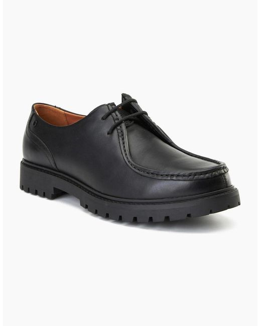 Base London Black Carbon Wallabe Shoes for men