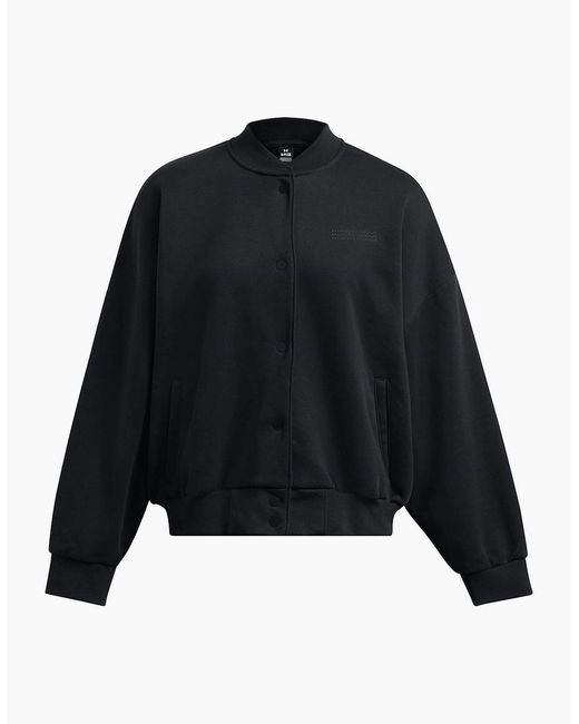 Under Armour Black Lightweight Varsity Bomber Jacket