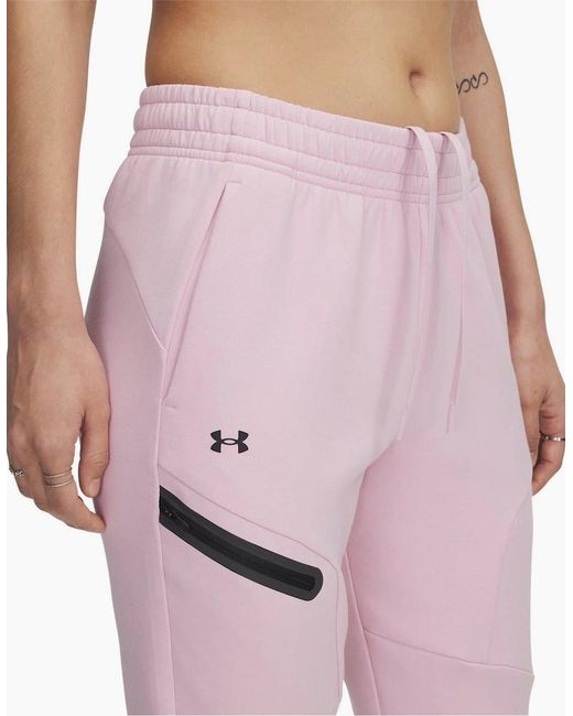 Under Armour Pink Unst Fleece Jogger