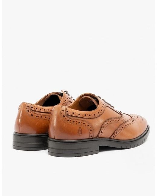 Hush Puppies White Santiago Leather Oxford Brogue Shoes for men