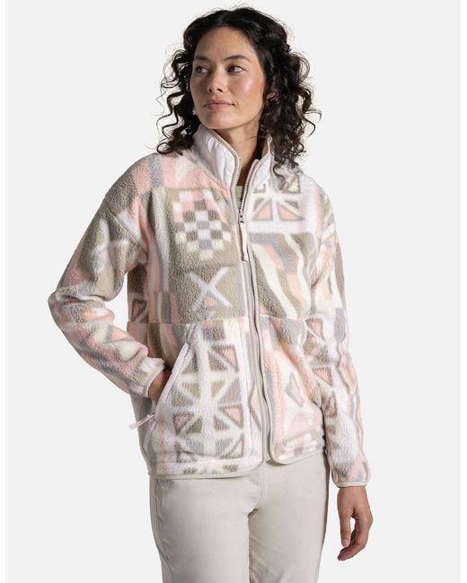 Craghoppers Natural Dante Patterned Full Zip Fleece