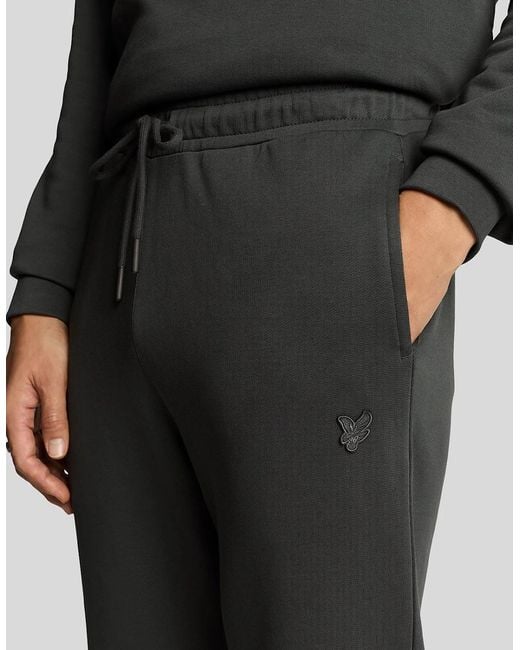 Lyle & Scott Gray Superfine Cotton Slim Joggers for men