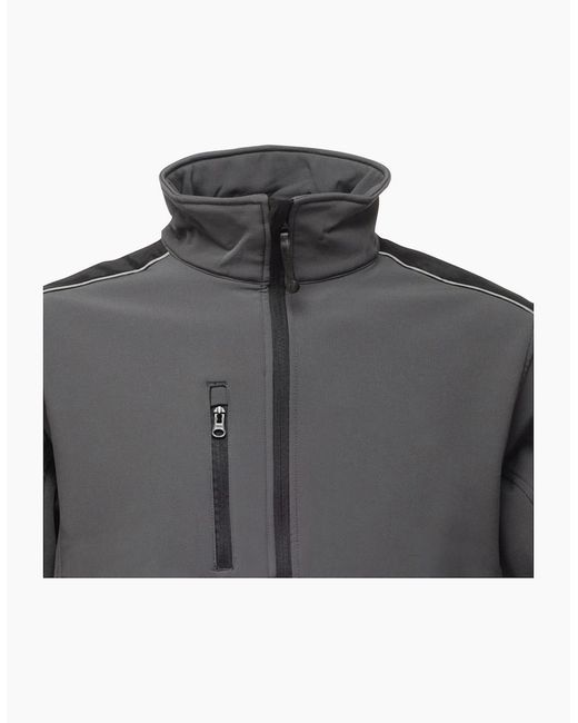 Regatta Gray Sandstorm Hardwearing Workwear Softshell Jacket (Water Repellent) for men