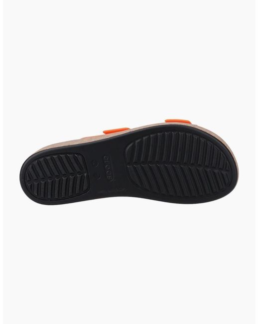 CROCSTM Orange Brooklyn Buckle Topaz Wedges