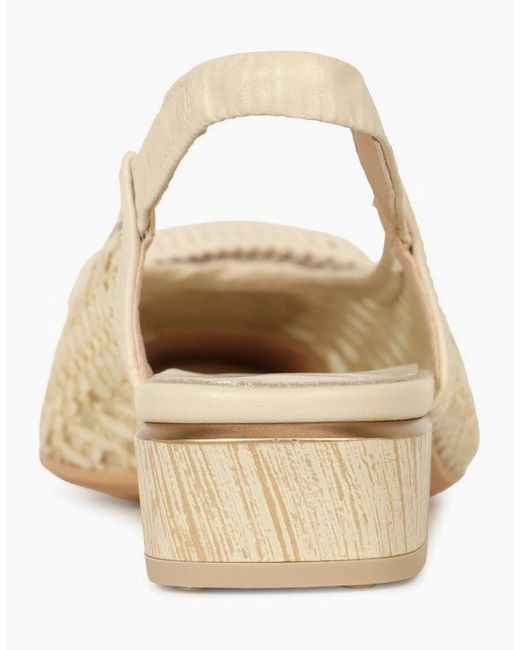 Hispanitas Natural Azucena Low Heeled Slingbacks