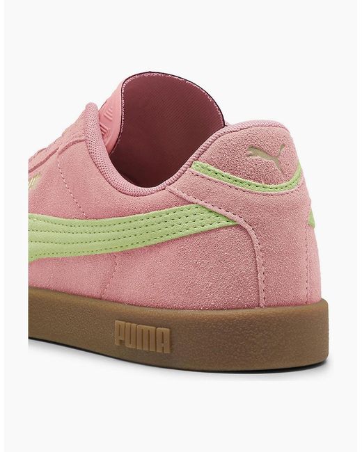 PUMA Pink Round Toe Low Top Flat Heel Sneakers
