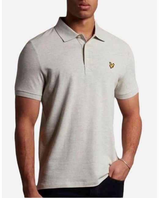 Lyle & Scott Blue Lyle & Scott Polo Shirt Short Sleeve Summer Golf Tee for men