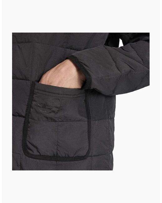 Adidas Black Quilted Jacket for men