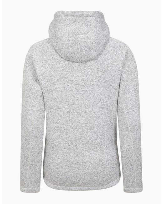 Mountain Warehouse Gray Ladies Nevis Faux Fur Lined Full Zip Hoodie