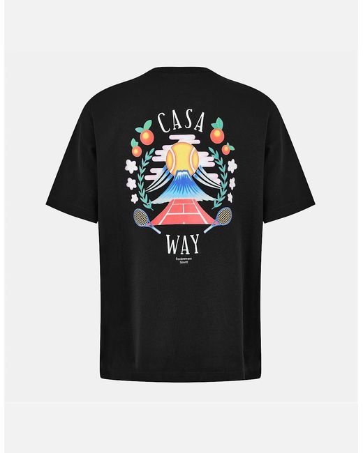 Casablanca Black Casa Way Mountain T-Shirt for men