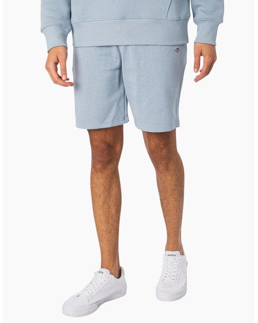 Gant Blue Sweat Shorts Shield Regular Fit Cotton Summer Gym Fleece Half Pants for men