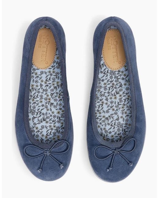 Hotter Blue Sweetie Slippers