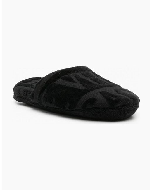 Versace Black Bath Slippers The for men
