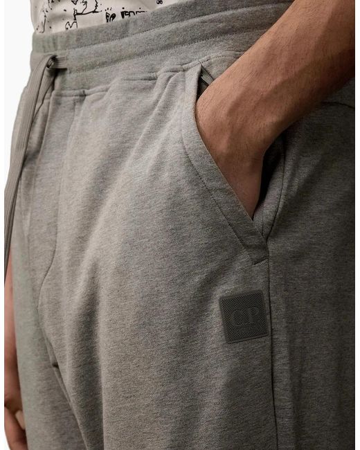 C P Company Gray Metropolis Stretch Fleece Sweat Pants for men