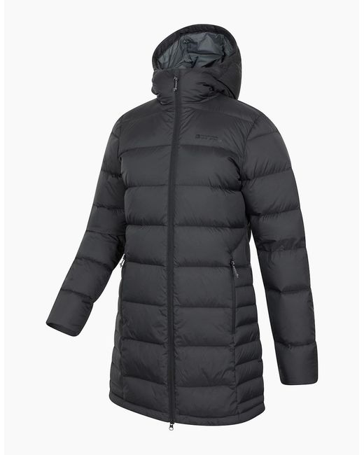 Mountain Warehouse Blue Ladies Stratus Extreme Packable Long Down Jacket