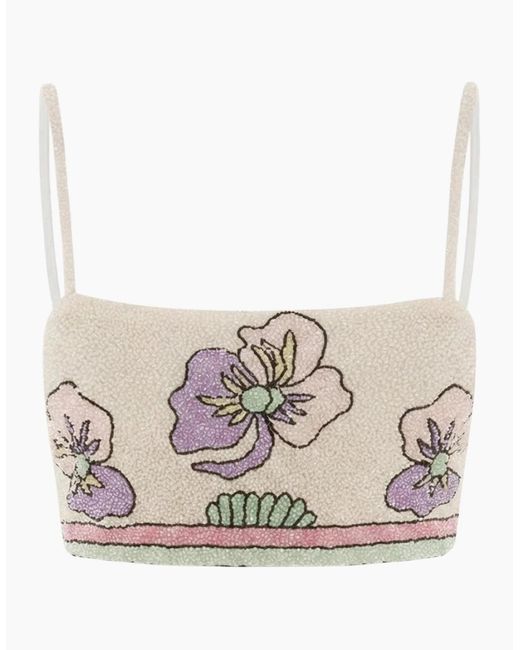 Oceanus Pink Tallulah Crystal Co-Ord Pull On Top Multi Colour