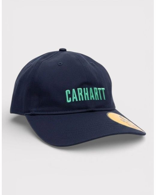 Carhartt Blue Carhartt Logo Embroidered Cap for men