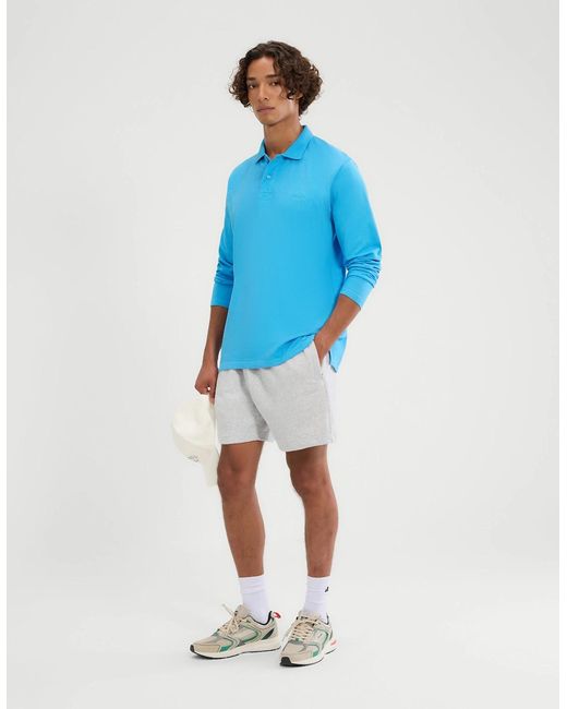 Ellesse Blue Nerola Ls Polo for men