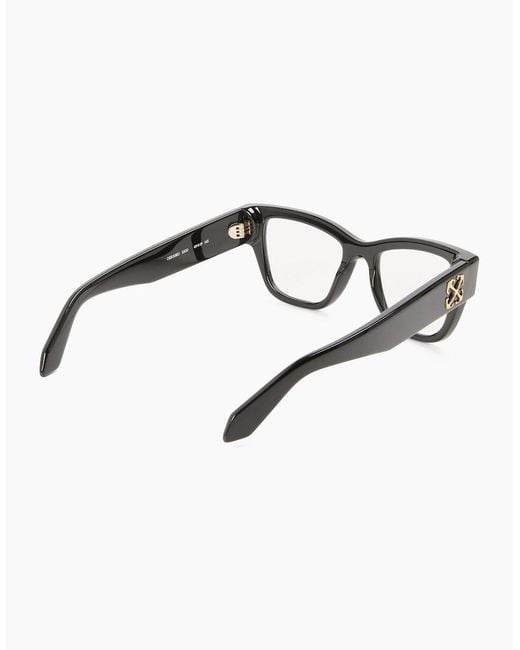 Off-White c/o Virgil Abloh Black Style 8D Rectangle Full Rim Sunglasses for men