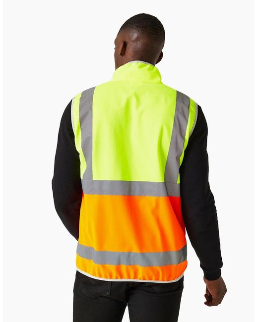 Regatta Yellow Professional Full Zip Hi-Vis Vest for men