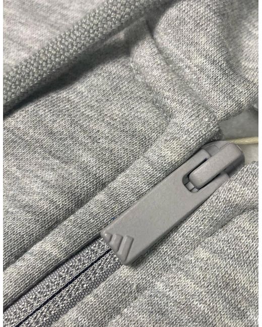 Adidas Gray 3 Stripes Essentials Eqt Zip Hoodie for men