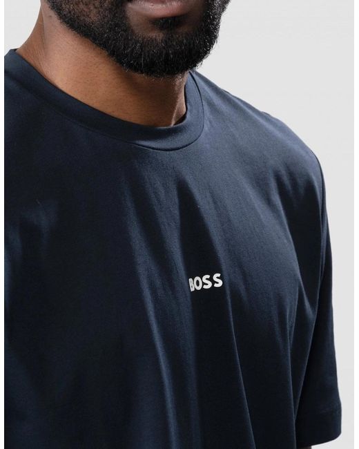 Boss Blue Boss Tchup Crew Neck Small Logo T-Shirt Nos for men
