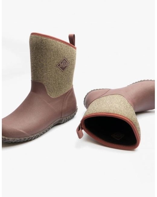Muck Boot Brown S Muckster Ii Mid Rubber Short Boots Raisin
