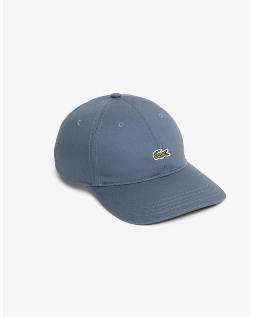 Lacoste Blue Organic Cotton Twill Cap for men