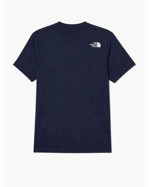 The North Face Blue Easy Tee Short Sleeve T-Shirt for men