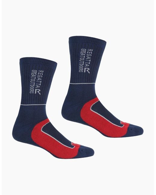 Regatta Blue Samaris 2 Season Socks (Pack Of 2) for men