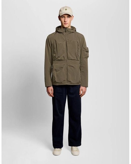 Lyle & Scott Green Lightweight Windbreaker Jacket for men