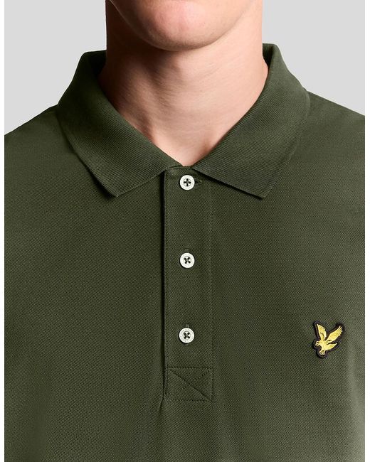 Lyle & Scott Green Cotton Polo Shirt for men
