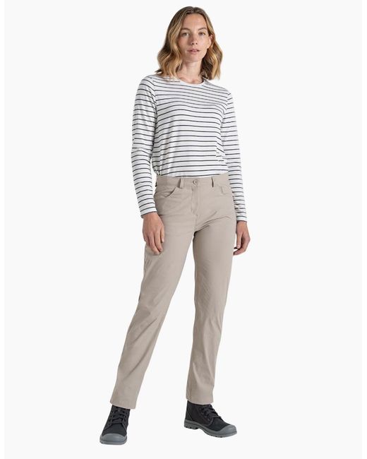 Craghoppers White Ladies Milla Nosilife Hiking Trousers