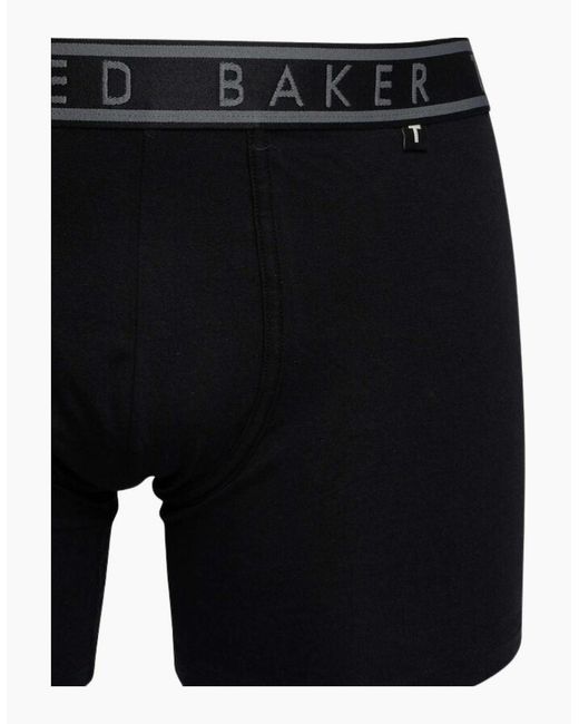 Ted Baker Black 3-Pack Geo Print Boxer Briefs for men