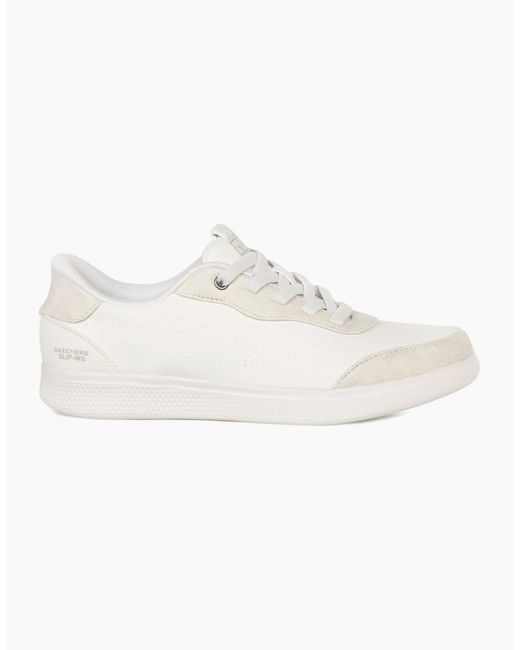 Skechers White Slip