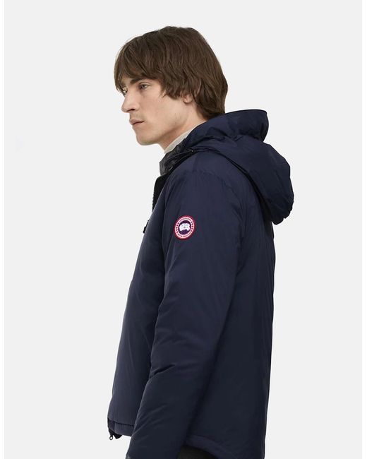 Canada Goose Blue Lodge Hooded Jacket for men