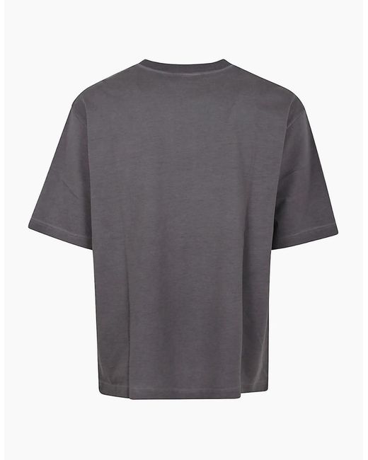DSquared² Gray El Graphic Loose Fit T-Shirt Charcoal for men