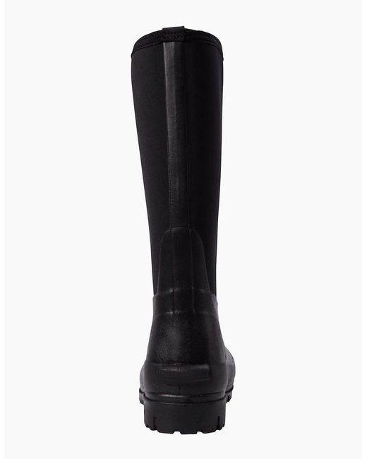 Mountain Warehouse Black Ladies Mucker Neoprene Calf Boots