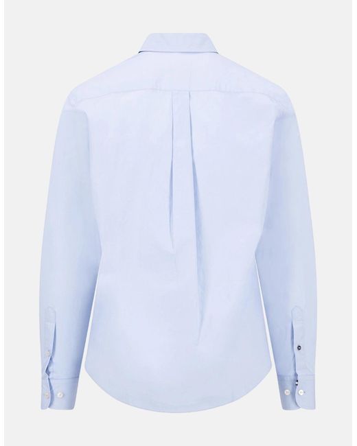 Fynch-Hatton Blue Essential Poplin Shirt New Breeze for men