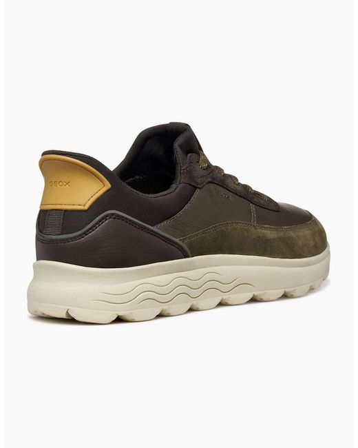 Geox Brown U Spherica Plus Trainers for men